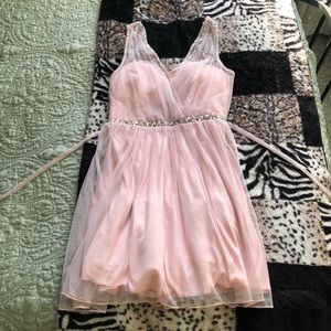Pink mini dress